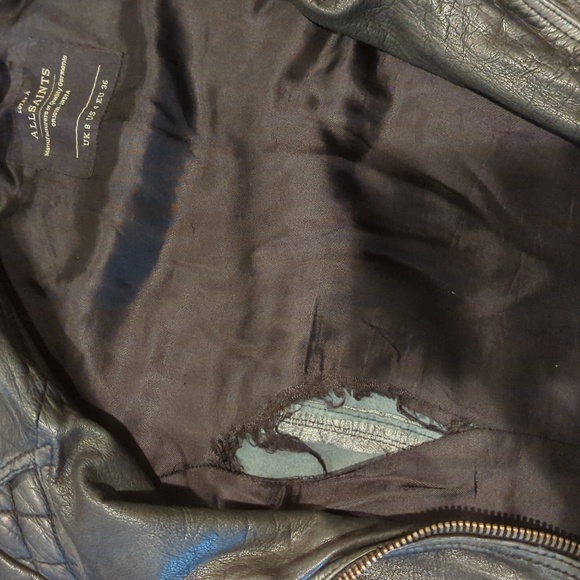 All Saints Leather Jacket - Picture 6 of 6